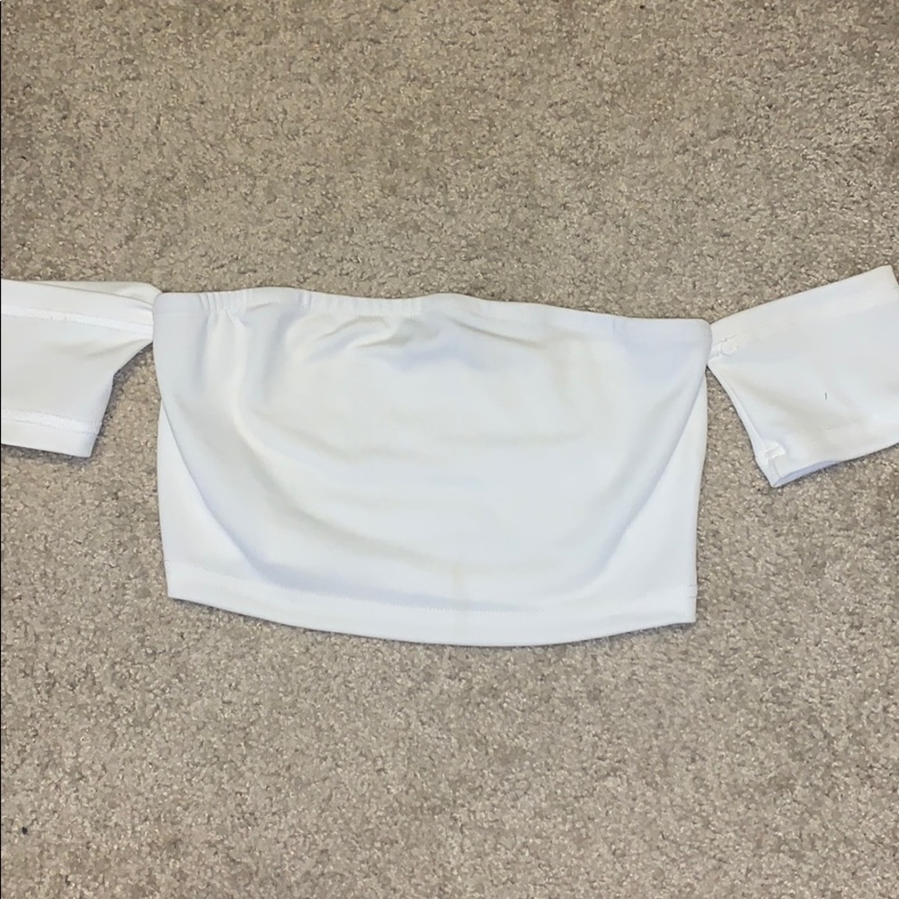 Off the shoulder crop top